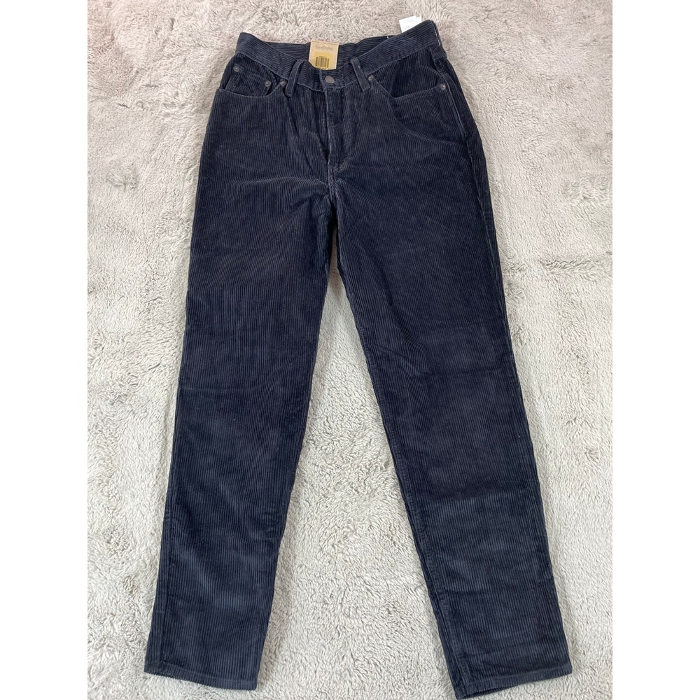 NWT Levi's Women Corduroy High Waist Mom Jeans Straight Leg Denim 29/30 School